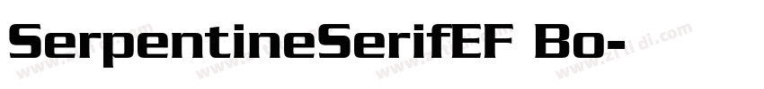 SerpentineSerifEF Bo字体转换